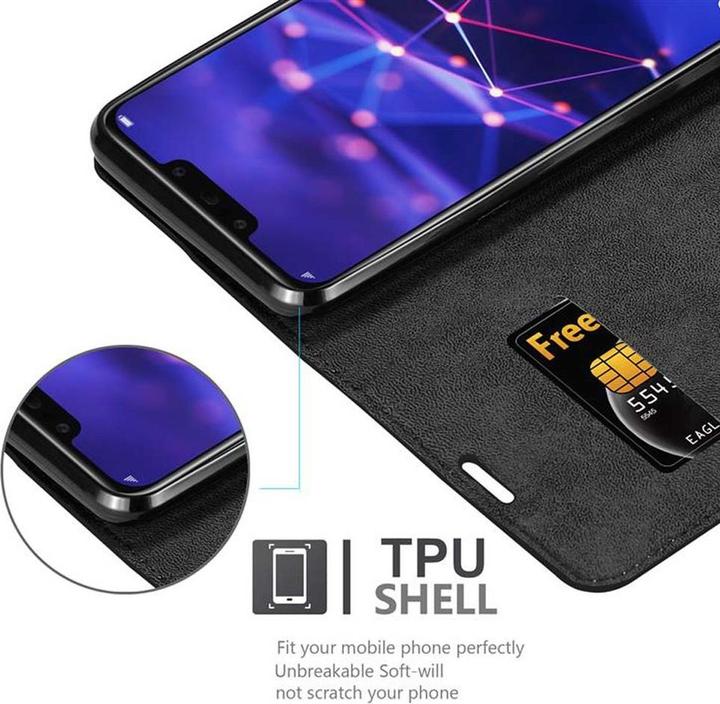 Actual product image Cadorabo Book Invisible Magnet Cover (Mate 20 Lite)