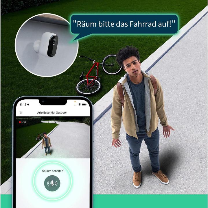Actual product image Arlo Essential 2 2K Outdoor Camera 3-pack (2688 x 1520 pixels)