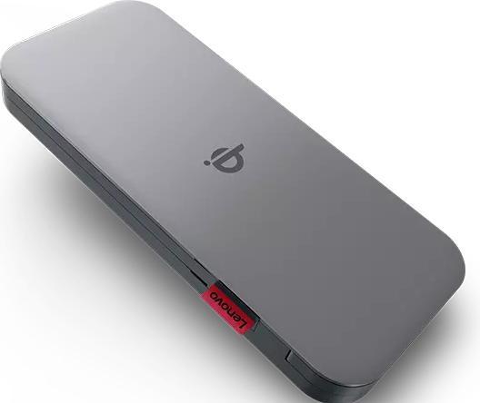 Produktbild Lenovo GO Wireless Power Bank 10000 mAh, Thunder Black, 258 g, 15 W (10000 mAh, 30 W, 38.50 Wh)