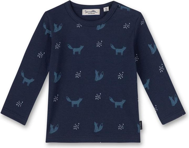 Sanetta Baby Shirt Clever Fox allover