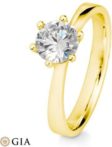 Image du produit Breuning BAGUE - Sertissage à 6 griffes (57, Or 585/14 K)
