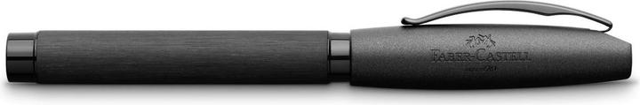 Image du produit Faber-Castell Castell 148483 - Stylo Essentio, plume B, aluminium noir (Noir, 1 x)