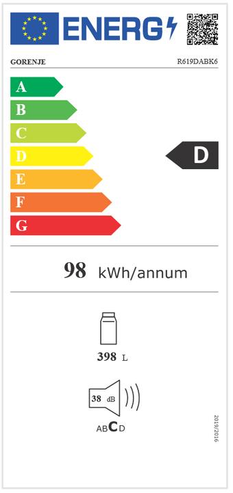 Energie-Label Gorenje GEC5A21WG (398 l)
