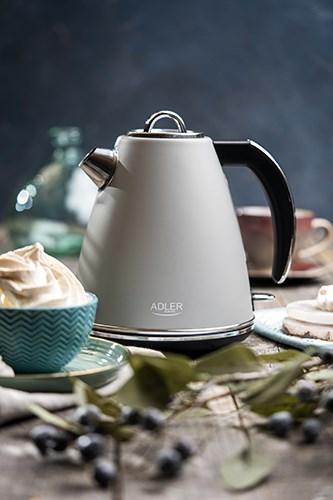 Productafbeelding Adler AD 1343g Elektrisch, 2200 W, 1.5 L, Roestvrij staal, 360 ° draaibare voet, Grijs (1.50 l)