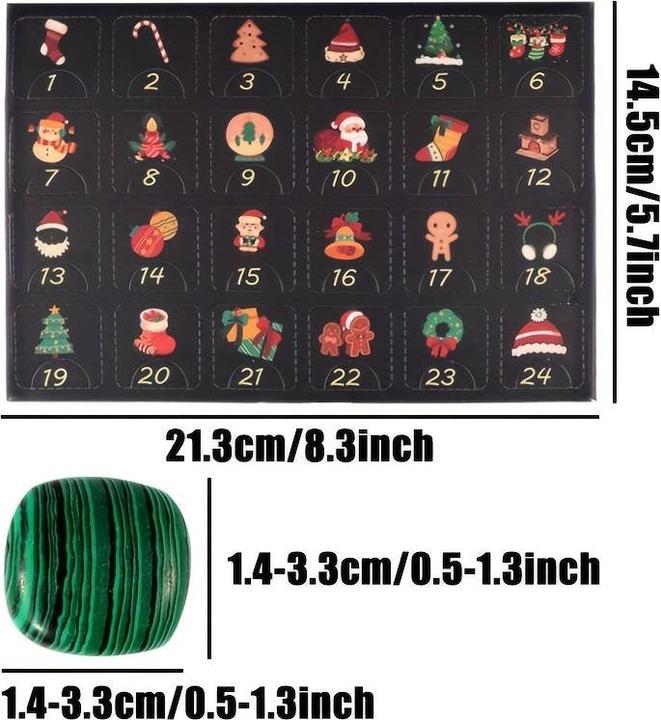 Image du produit Activity Board Noël Calendrier de l'Avent Mystère Crystal Gem 24 jours Noël Compte à rebours Calendrier Cadeau