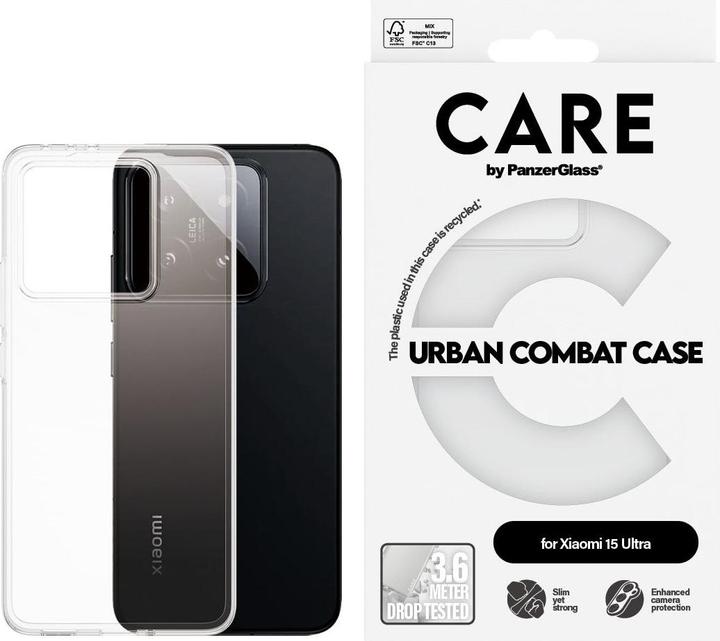 Immagine prodotto PanzerGlass Flagship Case Transparent Urban Combat w. Clear Frame Xiaomi 15 Ultra (Xiaomi 15 Ultra)