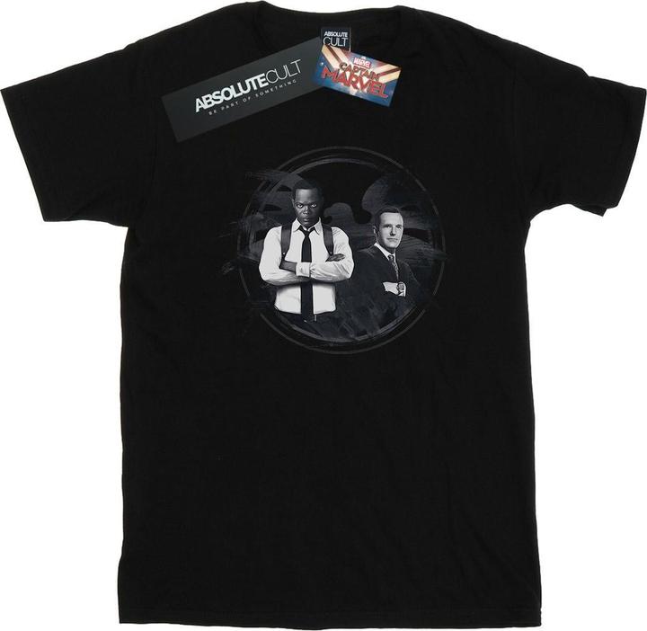 Actual product image Mens Captain Nick Fury And Agent Coulson T-Shirt (S)