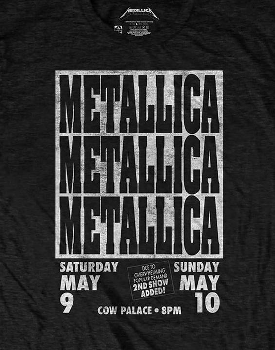 Produktbild Metallica Cow Palace TShirt (S)