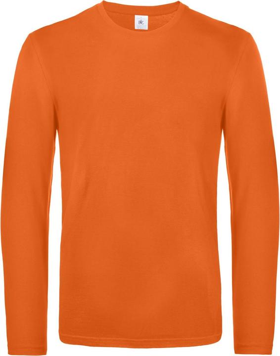 Actual product image B&C Mens #E190 Plain Long-Sleeved T-Shirt (XXL)