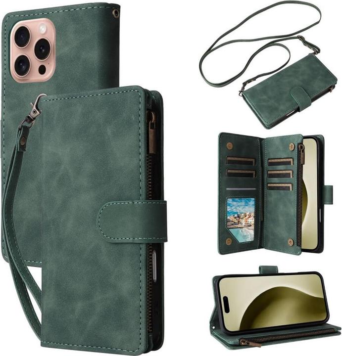 Produktbild Cover-Discount iPhone 16 Pro - Brieftaschen Hülle mit Umhängeband (Apple iPhone 16 Pro)
