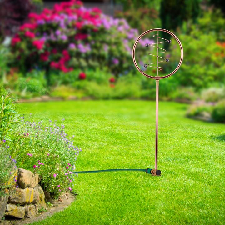 Image du produit Relaxdays Jeu d’eau de jardin, cuivré-vert (Arroseur circulaire)