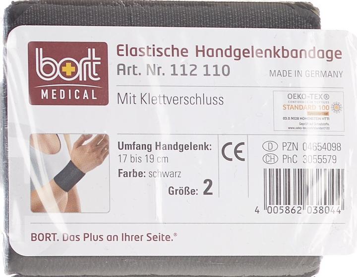 Immagine prodotto Bort Medical Benda da polso in velcro 8cm Gr2 -19cm nero (2)