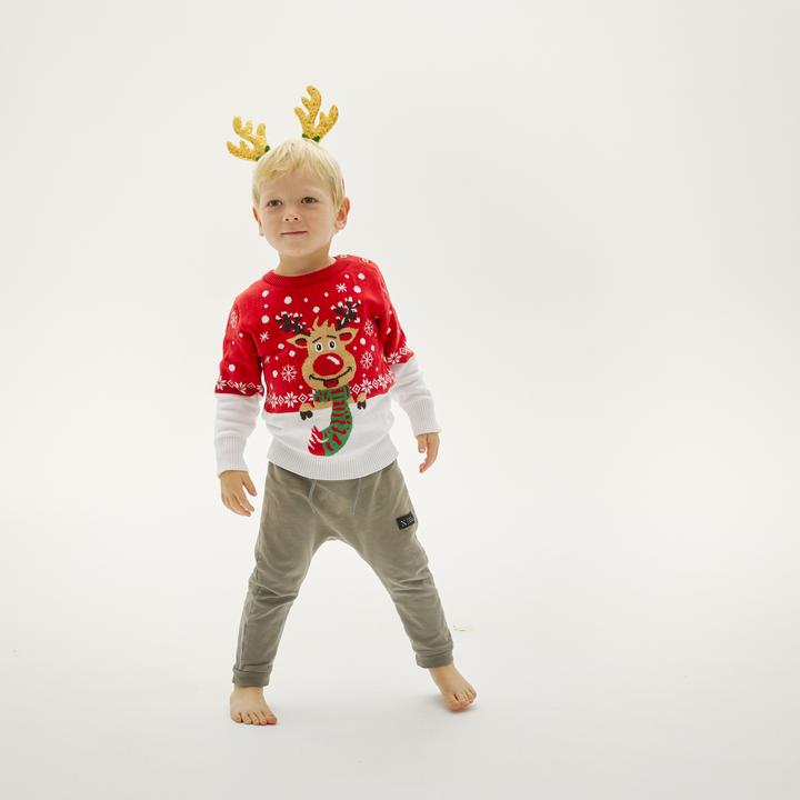 Actual product image Christmas Sweats Rudolph's Sweater Kids (134, 140)