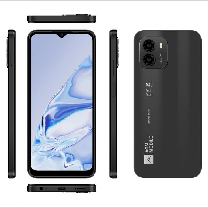 Actual product image AGM NOTE N1 8/128GB DARK GREY (128 GB, Black, 6.50", Dual SIM, 50 Mpx, 4G)