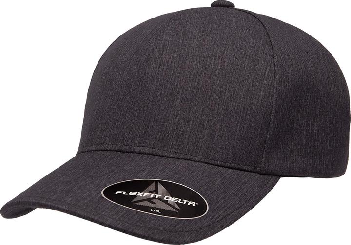 Actual product image Yupoong Unisex Adult Flexfit Delta Melange Carbon Baseball (L)