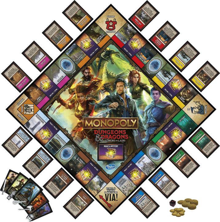 Produktbild Monopoly Dungeons & Dragons: Ehre unter Dieben Spiel, inspiriert vom Film, D&D Brettspiel f (Italienisch)