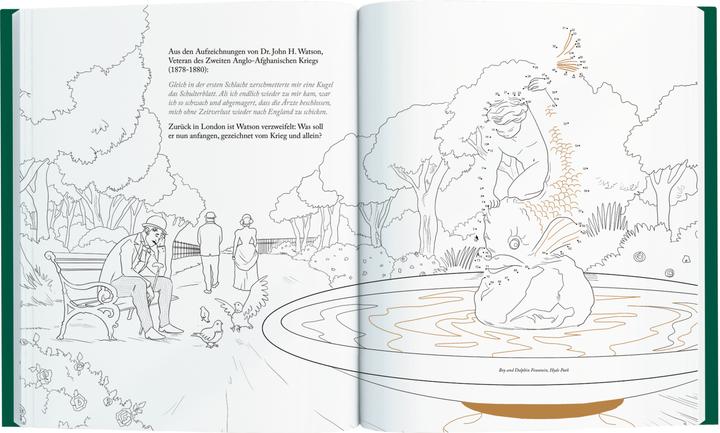 Produktbild Sherlock Holmes - Das grosse Punkt-zu-Punkt-Malbuch