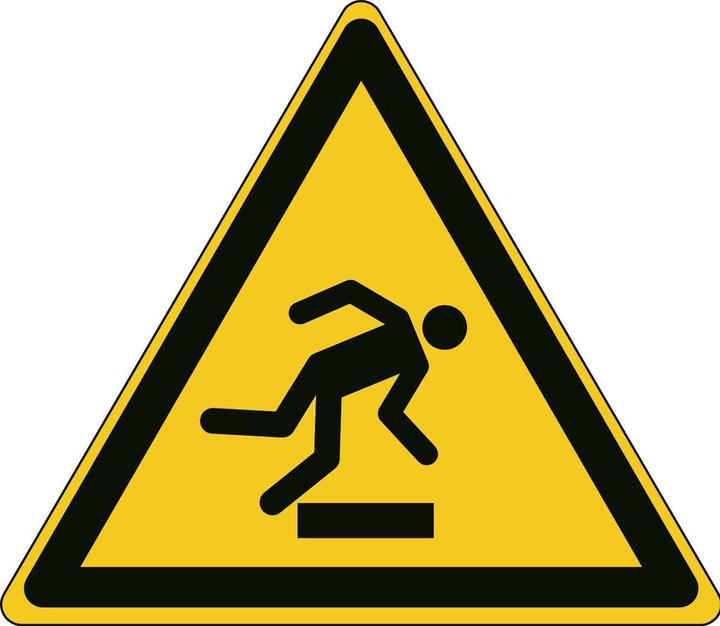 Immagine prodotto Brady B-7667, ISO 7010 Cartello di sicurezza per pavimenti - Avviso di pericolo di inciampo (W007)