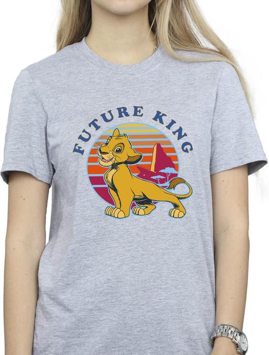 Actual product image Disney Womens/Ladies The Lion King Future King Cotton Boyfriend T-Shirt (XL)