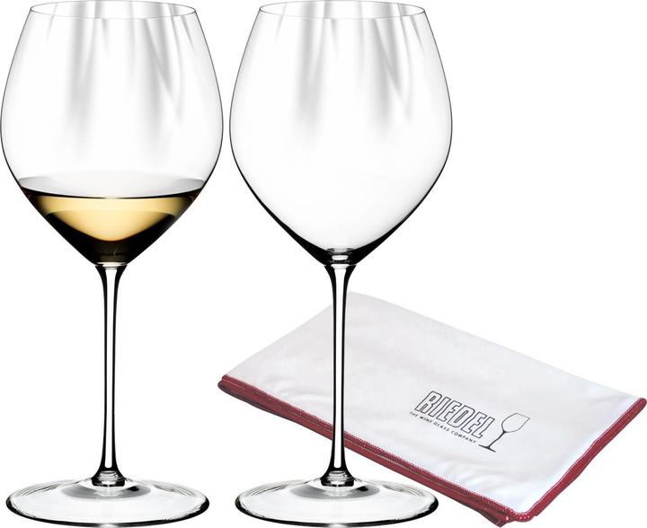 Image du produit Riedel Verres Performance Chardonnay avec chiffon de polissage inclus (72.70 cl, 2 Verres, Verres à vin blanc)