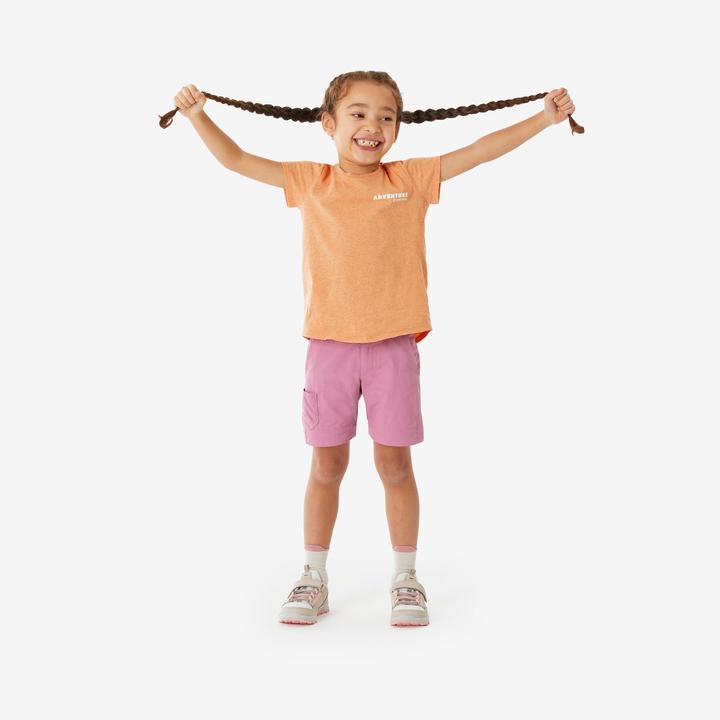 Actual product image Quechua Zip-Off-Hose MH500 Kinder Gr. 92–116 Bergwandern rosa (92, 98)
