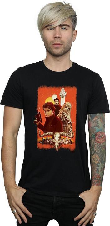 Actual product image Star Wars Mens Solo Trio Paint T-Shirt (M)