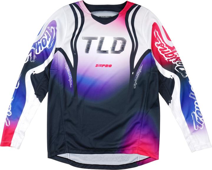 Troy Lee Designs GP Pro Jersey, Drip, black/purple, youth L (L)