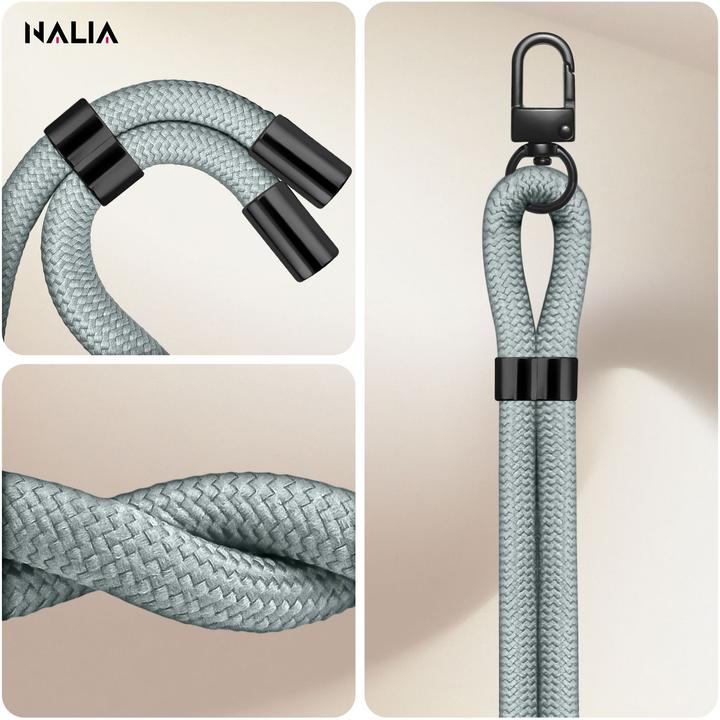 Produktbild Nalia HoldMe Lanyard Handykette - Universal Trageband für Smartphones - Verstellbar, Soft & Elastisch