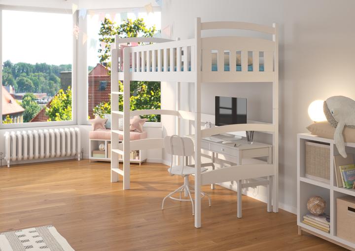 Actual product image ADRK Furniture Bunk Bed Mezzanine with MIAGO 180x80 Mattress (180 x 80 cm)