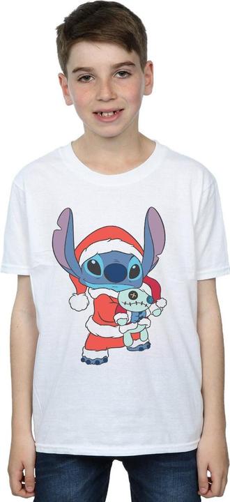 Actual product image Disney Boys Lilo And Stitch Stitch Christmas T-Shirt (116)