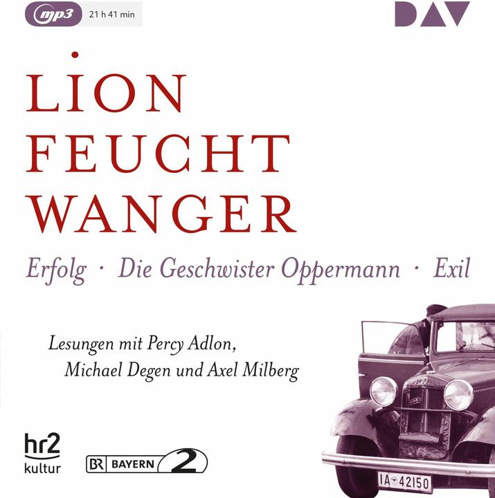 Produktbild Die »Wartesaal«-Trilogie. Erfolg Die Geschwister Oppermann Exil (Lion Feuchtwanger, Michael Degen, Axel Milberg, Deutsch)