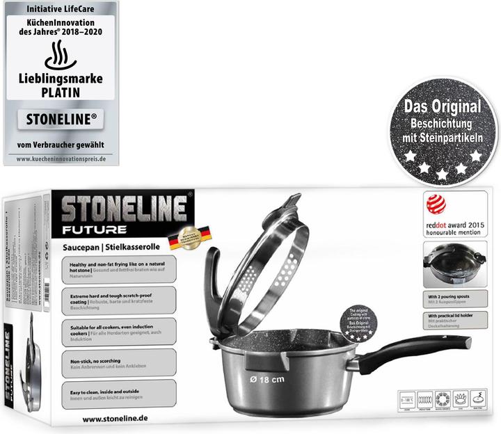 Produktbild Stoneline Future (18 cm, Stielkasserolle, Aluminiumguss)
