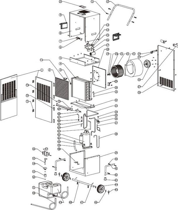 Actual product image Rockair Drypro BT-120 (formerly LE 1200) building dryer (120 l/24h)