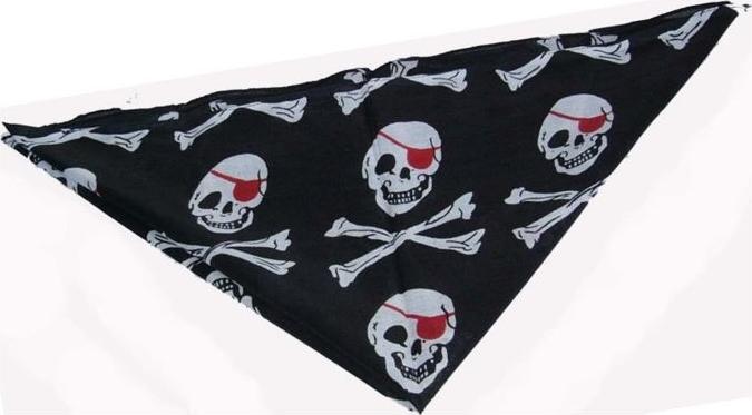 Image du produit Bestsaller Foulard de pirate noir/blanc/rouge