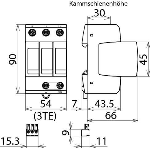 Image du produit Dehn Parafoudres +Söhne DG M TNC 440 FM