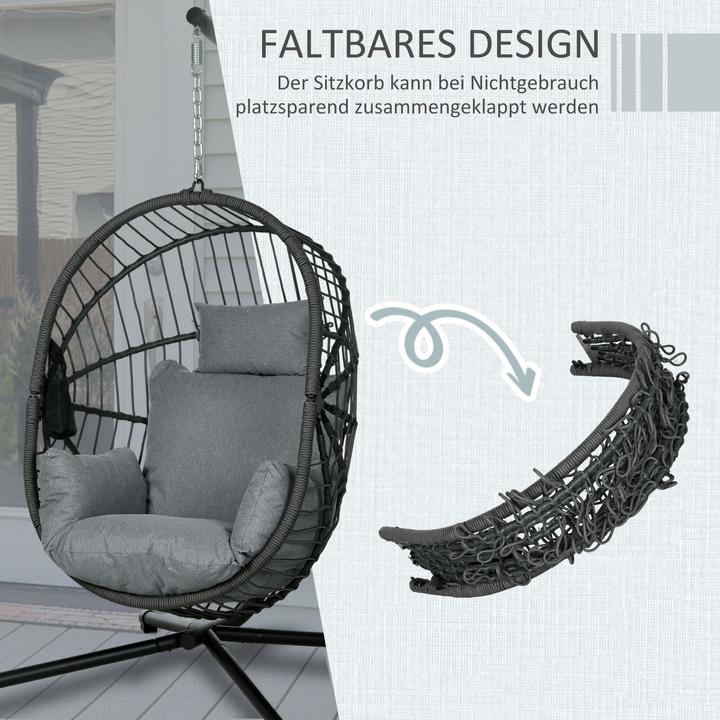 Image du produit Outsunny Fauteuil suspendu (120 kg)