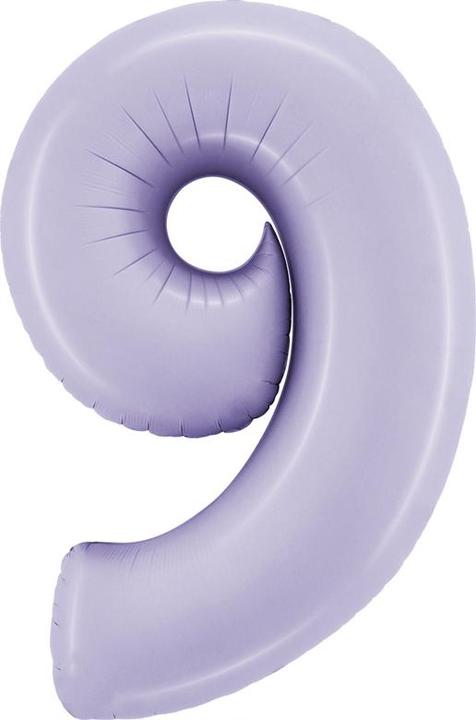 Immagine prodotto Grabo Maxi pallone in foil numero 9 lavanda satinato