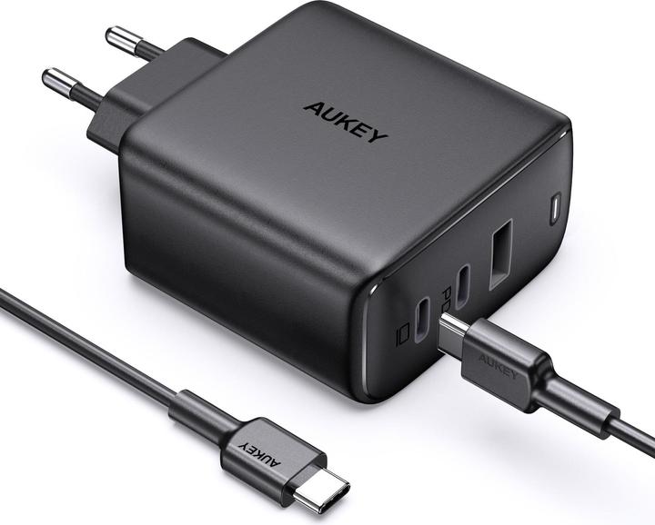 Actual product image Aukey Omnia PA-B6S + USB C cable (90 W)