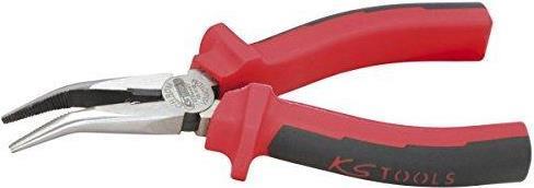 Actual product image KS Tools ERGOTORQUE flat round nose pliers bent (165 mm)