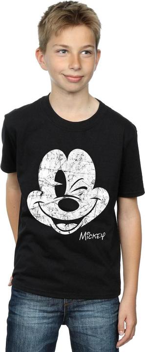 Immagine prodotto Disney Mickey Mouse Distressed Face Maglietta Ragazzi (128)