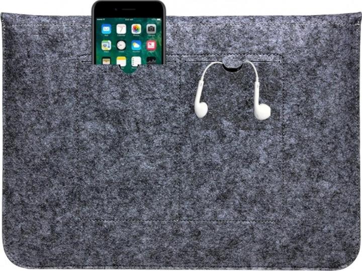 Image du produit Screenguard 2-in-1 Felt Sleeve Sacoche pour Macbook & Notebook 13.3" en feutre (13", Apple)
