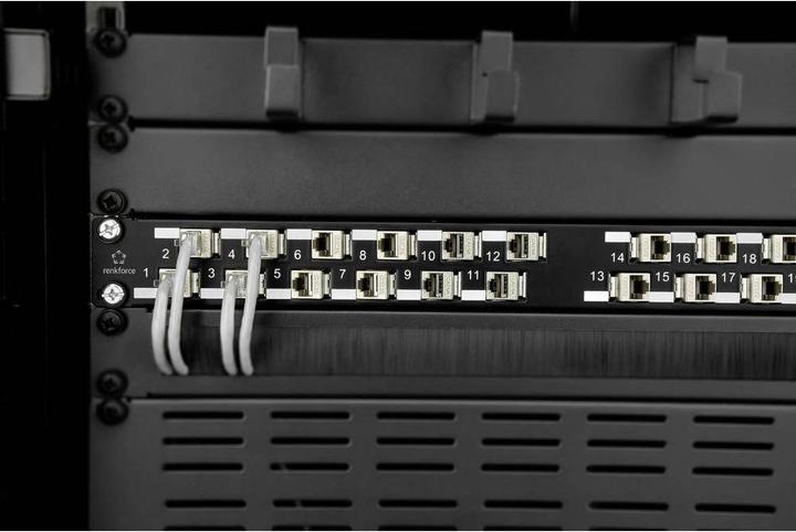 Produktbild Renkforce 24 Port CAT 6a KS10 Keystone Patchpanel Modular 45°