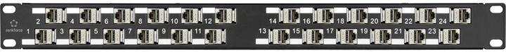 Produktbild Renkforce 24 Port CAT 6a KS10 Keystone Patchpanel Modular 45°