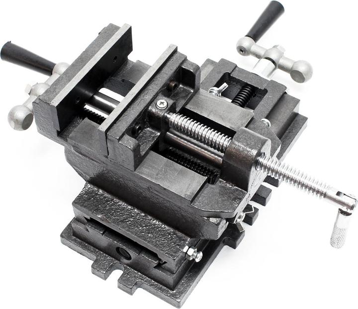 Immagine prodotto Wiltec Fresatrice a slitta a croce con morsa X-Y da banco 75mm (75 mm)