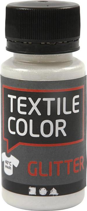 Actual product image Creativ Company Textile dye Transparent glitter for textile dye, 50 ml (Transparent, 50 ml)