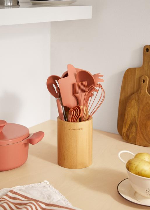 Image du produit Create Küchenutensilien-Set - Silikon und Holz