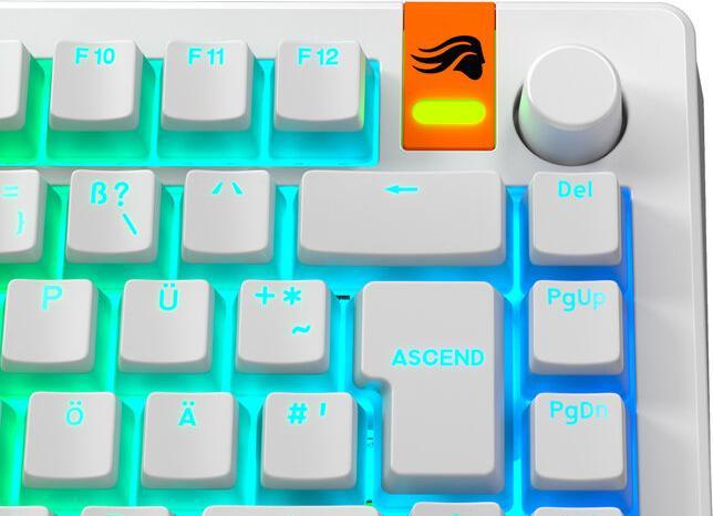 Produktbild Glorious Aura V3 Keycaps, ISO Layout (DE), PBT, Doubleshot - Weiss