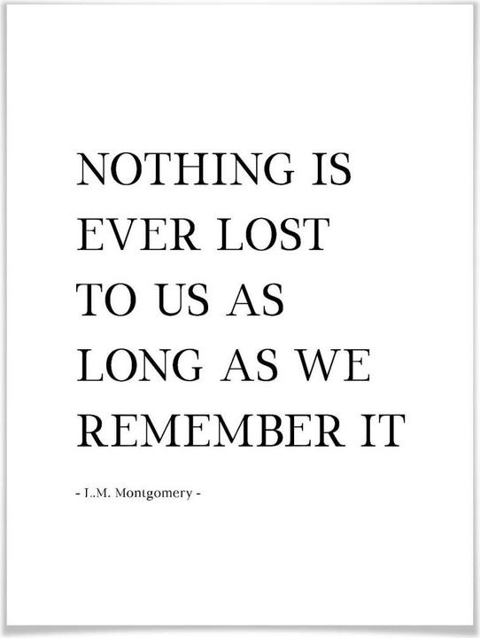 Produktbild Trenddeko Nothing is ever lost... (100 x 120 cm)