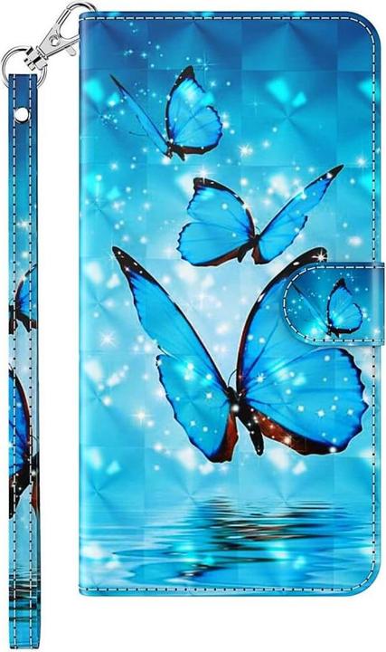 Image du produit Cover-Discount Étui Effet Scintillant Papillon bleu (Samsung Galaxy S24)