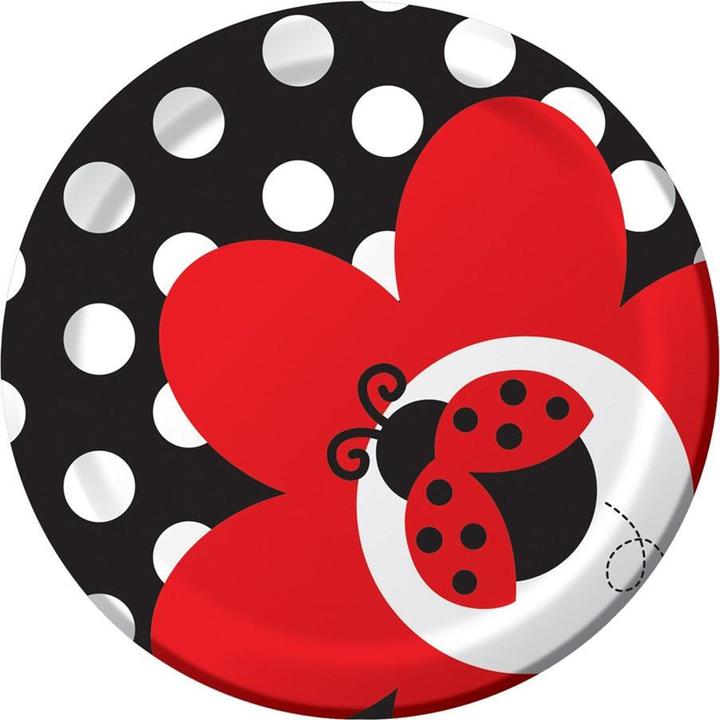 Produktbild Creative Party Fancy Marienkäfer Partyteller (8er Pack) (8 x)